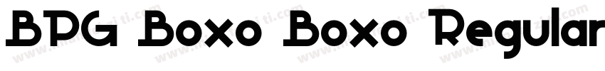 BPG Boxo Boxo Regular字体转换